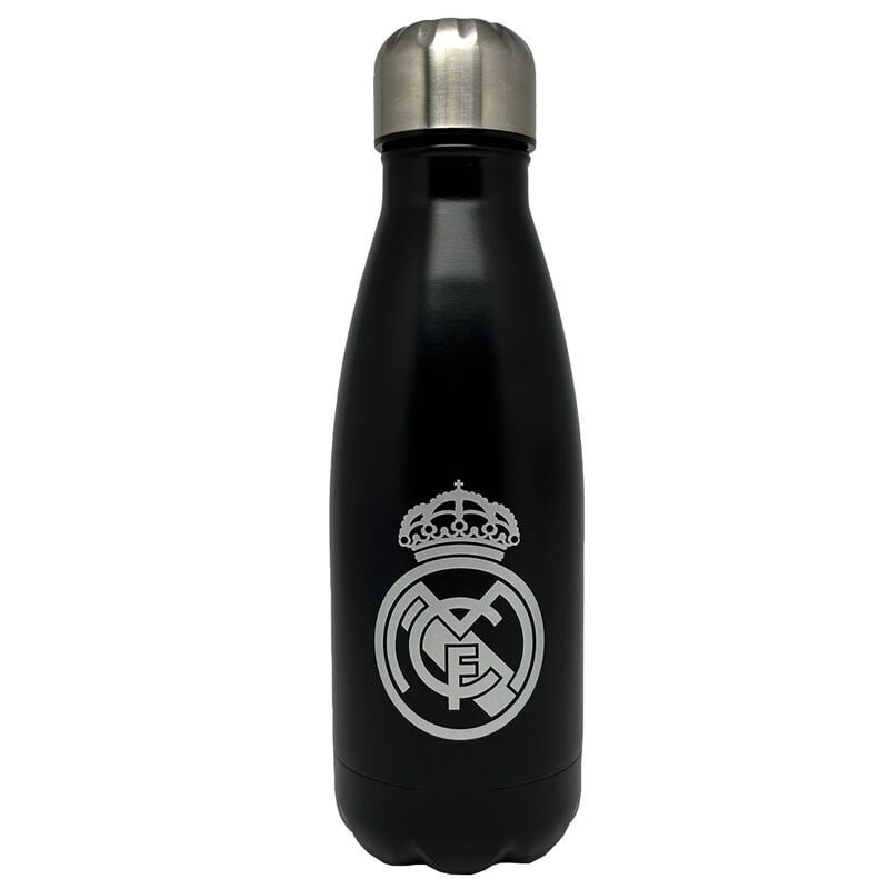 Botella negra de acero inoxidable Real Madrid de 550 ml