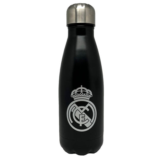 Botella negra de acero inoxidable Real Madrid de 550 ml