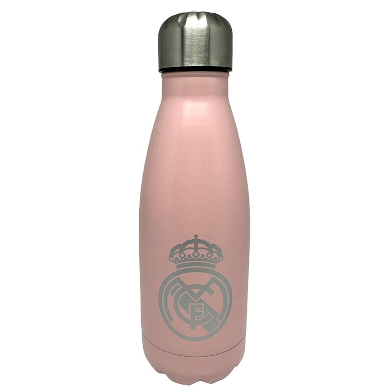 Botella rosa de acero inoxidable Real Madrid de 550 ml
