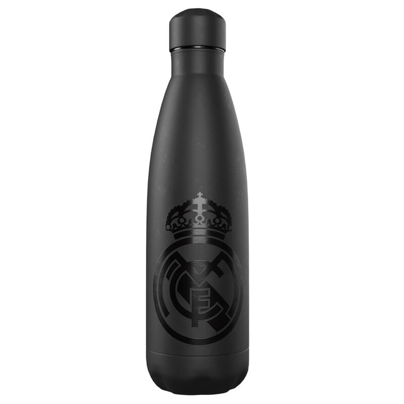 Botella negra de acero inoxidable Real Madrid de 550 ml