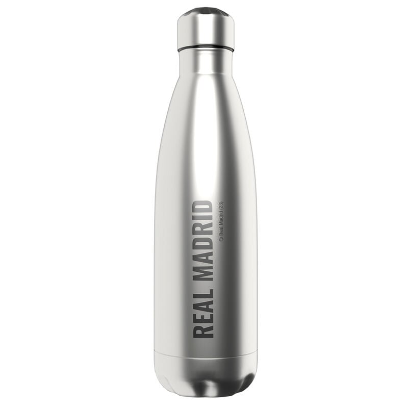 Botella plateada de acero inoxidable del Real Madrid de 550 ml - 2