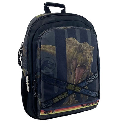 Mochila Roar Jurassic World con dinosaurio y tres compartimentos
