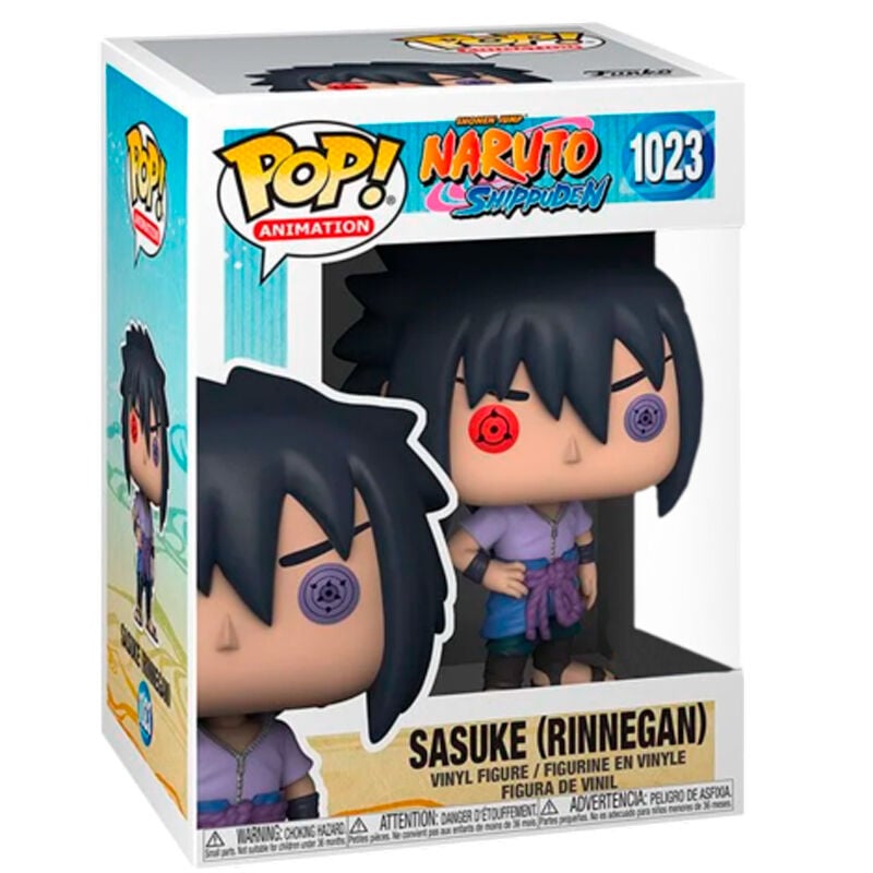 Figura Funko POP! de Sasuke con Rinnegan en caja