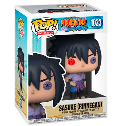 Figura Funko POP! de Sasuke con Rinnegan en caja