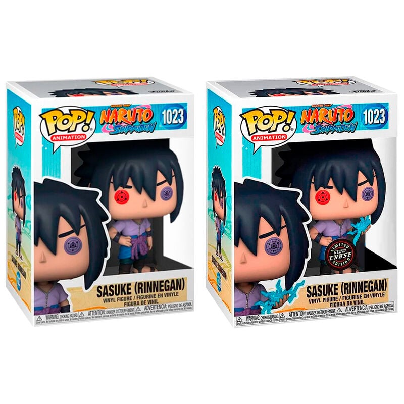 Figura Funko POP! de Sasuke Rinnegan de Naruto Shippuden en caja