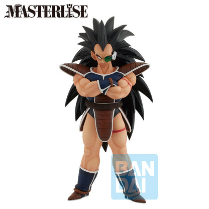 Figura Ichibansho de Raditz con armadura saiyana y visor verde