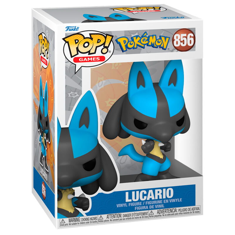 Figura Funko POP! de Lucario Pokémon 856 en caja