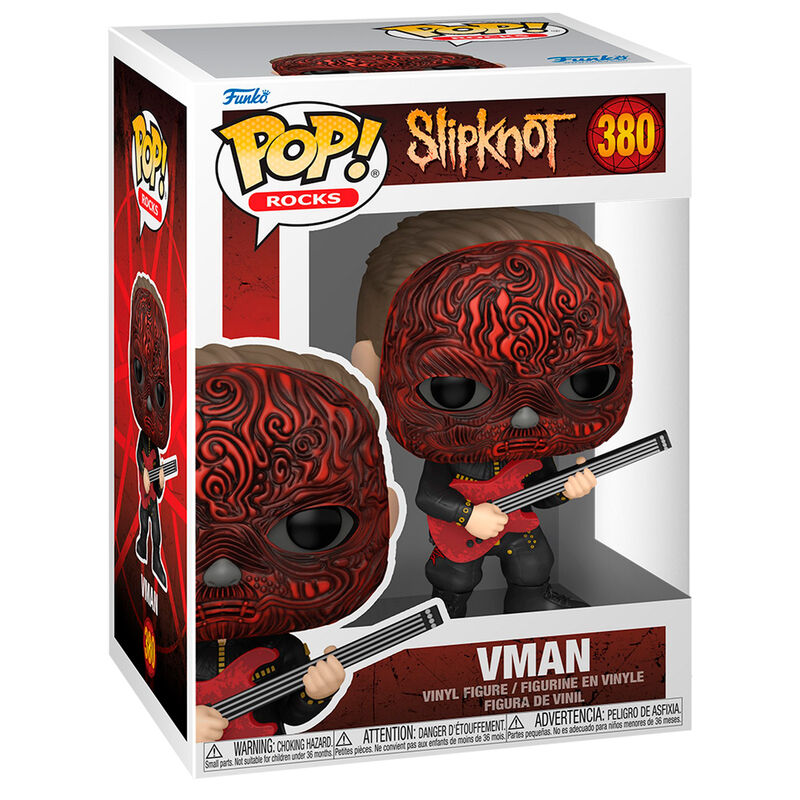 Figura Funko POP! Slipknot Vman con guitarra roja en su caja
