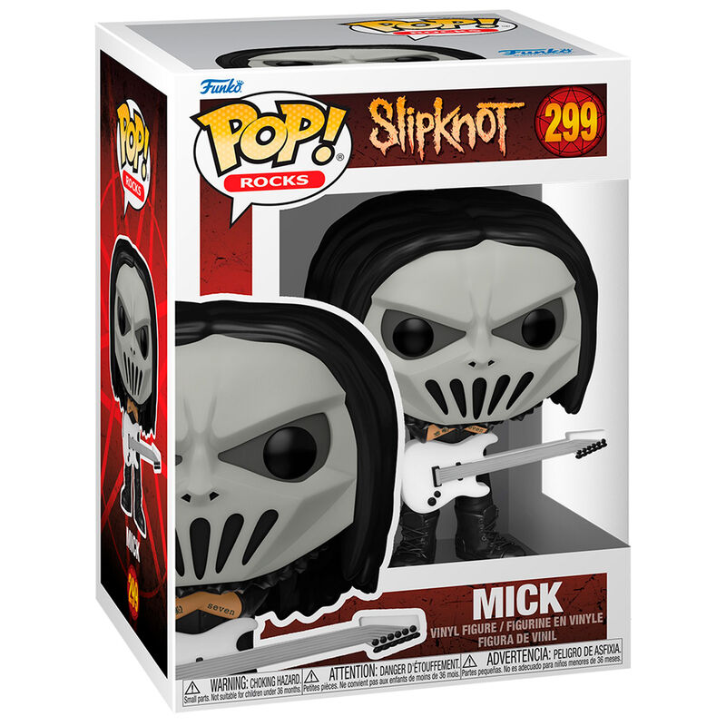 Figura Funko POP! Rocks de Mick de Slipknot con guitarra blanca