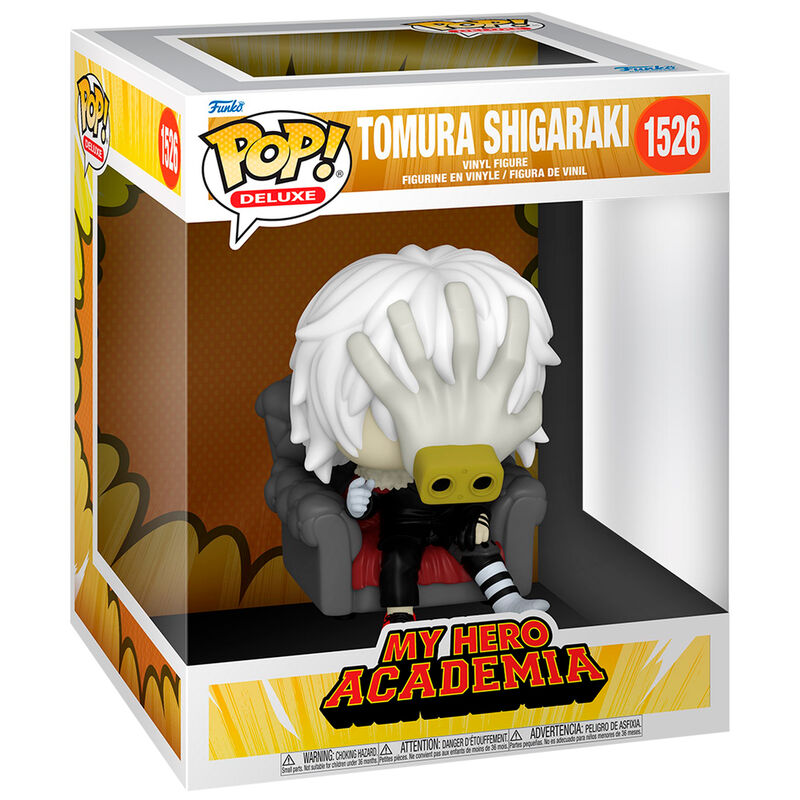 Figura FUNKO POP! Deluxe de Tomura Shigaraki de My Hero Academia en su caja