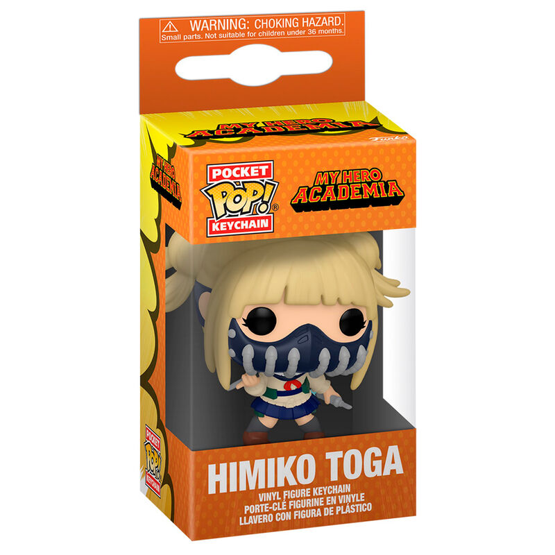 Llavero Funko Pocket Pop de Himiko Toga de My Hero Academia en su caja