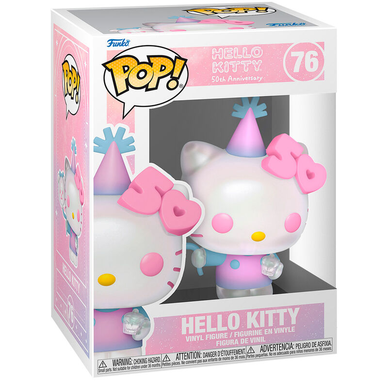 Figura Funko POP! de Hello Kitty Sanrio 50th Anniversary con sombrero de fiesta - 2