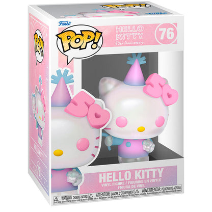 Figura Funko POP! de Hello Kitty Sanrio 50th Anniversary con sombrero de fiesta - 2
