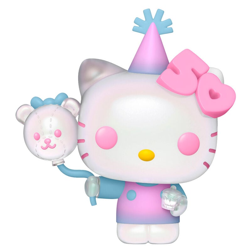 Figura Funko POP! de Hello Kitty Sanrio 50th Anniversary con sombrero de fiesta