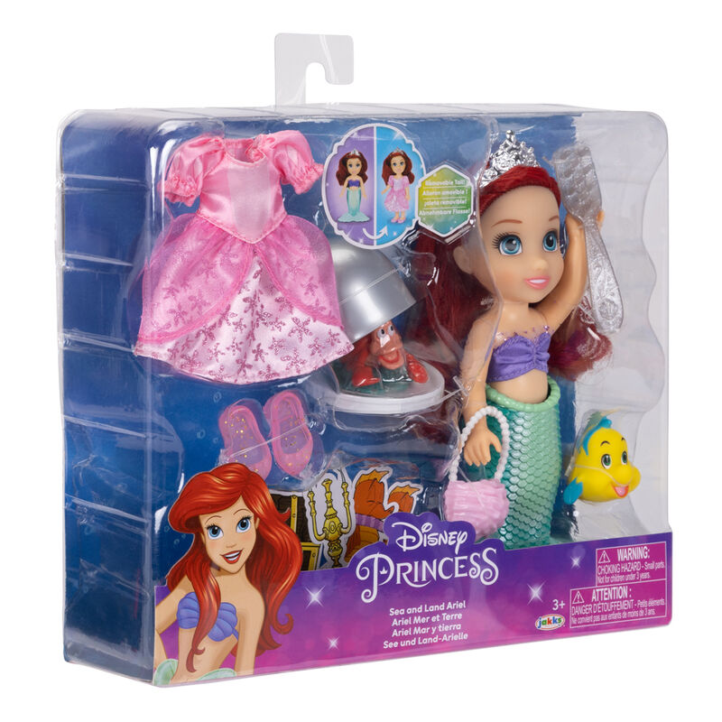 Muñeca Ariel de La Sirenita Disney con cola de sirena y accesorios - 6