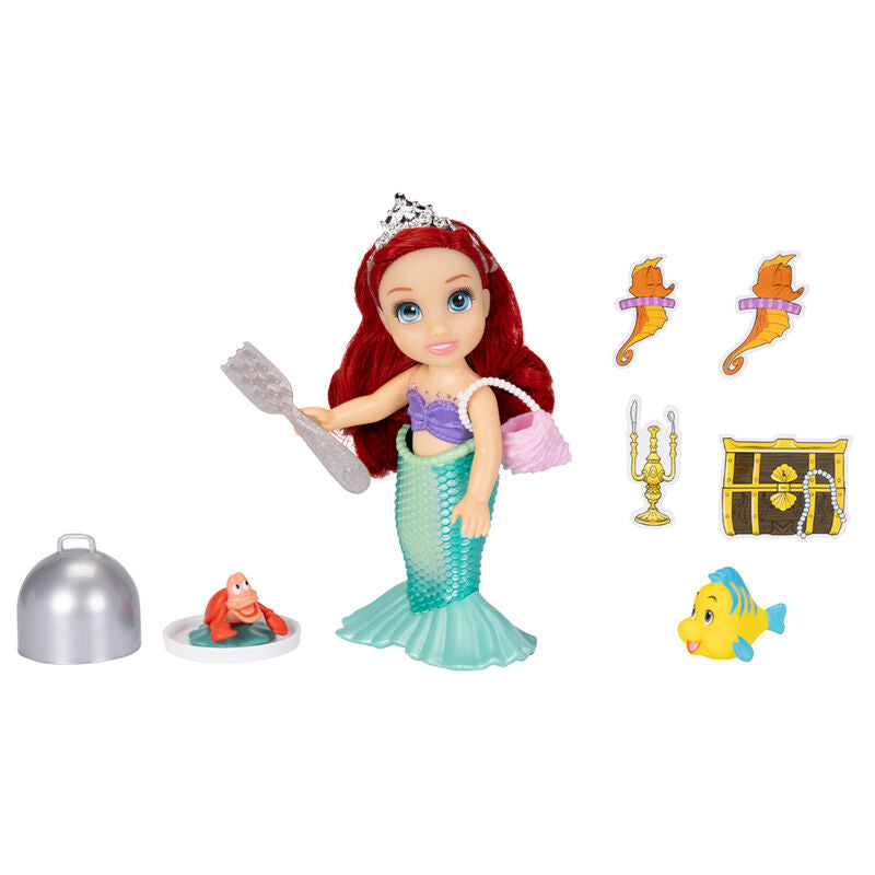 Muñeca Ariel de La Sirenita Disney con cola de sirena y accesorios