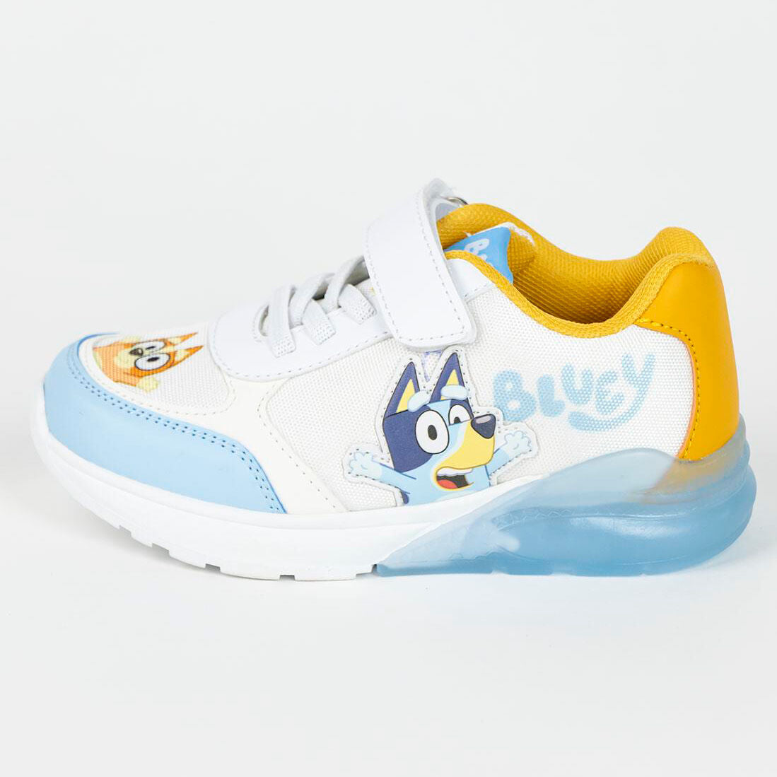 Deportivas Bluey blancas y azules con luces - 5