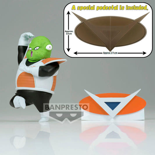 Figura de Guldo de Dragon Ball Z con uniforme de combate y base de las Fuerzas Especiales Ginyu - 2
