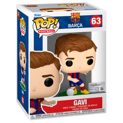 Figura Funko POP! de Gavi con equipación del F.C. Barcelona y balón - 2