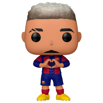 Figura Funko POP! de Raphinha con uniforme del F.C. Barcelona