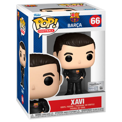 Figura Funko POP! de Xavi del F.C. Barcelona en caja