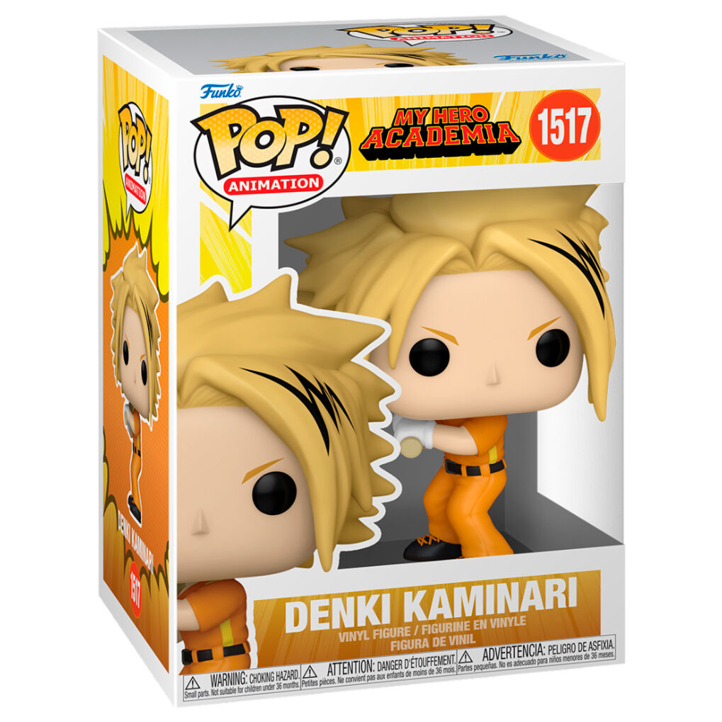 Figura Funko POP! de Denki Kaminari en caja de My Hero Academia