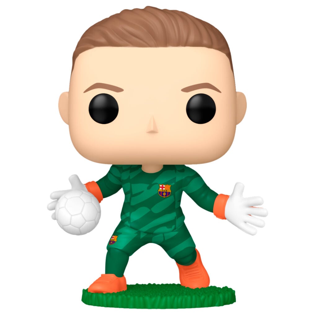 Figura Funko POP! de Ter Stegen con uniforme verde del F.C. Barcelona