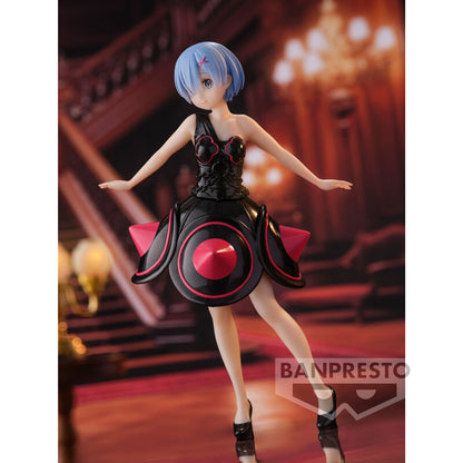 Figura de Rem de Re:ZERO con vestido negro y detalles rosas - 3
