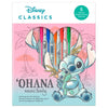 Blíster de cuaderno de actividades Stitch Disney con seis bolígrafos de gel