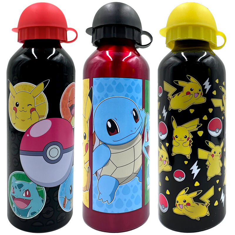Cantimploras de aluminio Pokémon de 500 ml con diseños surtidos