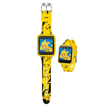Reloj inteligente amarillo de Pikachu Pokémon con cámara