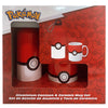 Set Pokémon con cantimplora de aluminio roja y blanca y taza cerámica a juego
