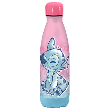 Botella de acero inoxidable Stitch Disney rosa y azul de 500 ml