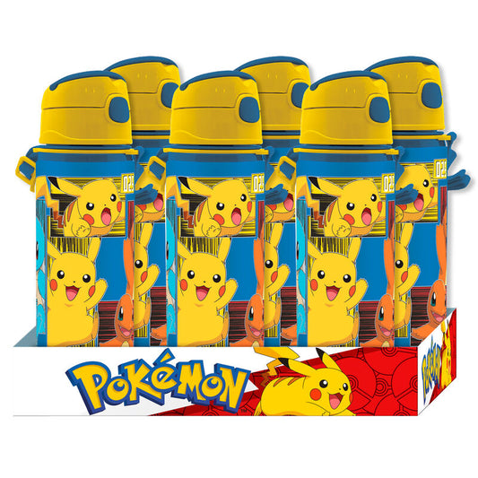 Cantimplora de aluminio Pokémon azul y amarilla con Pikachu - 2