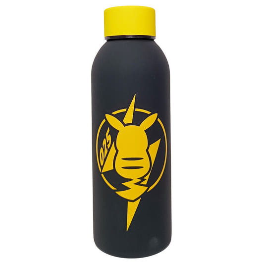 Botella negra de acero inoxidable Pokémon con tapón amarillo - 3