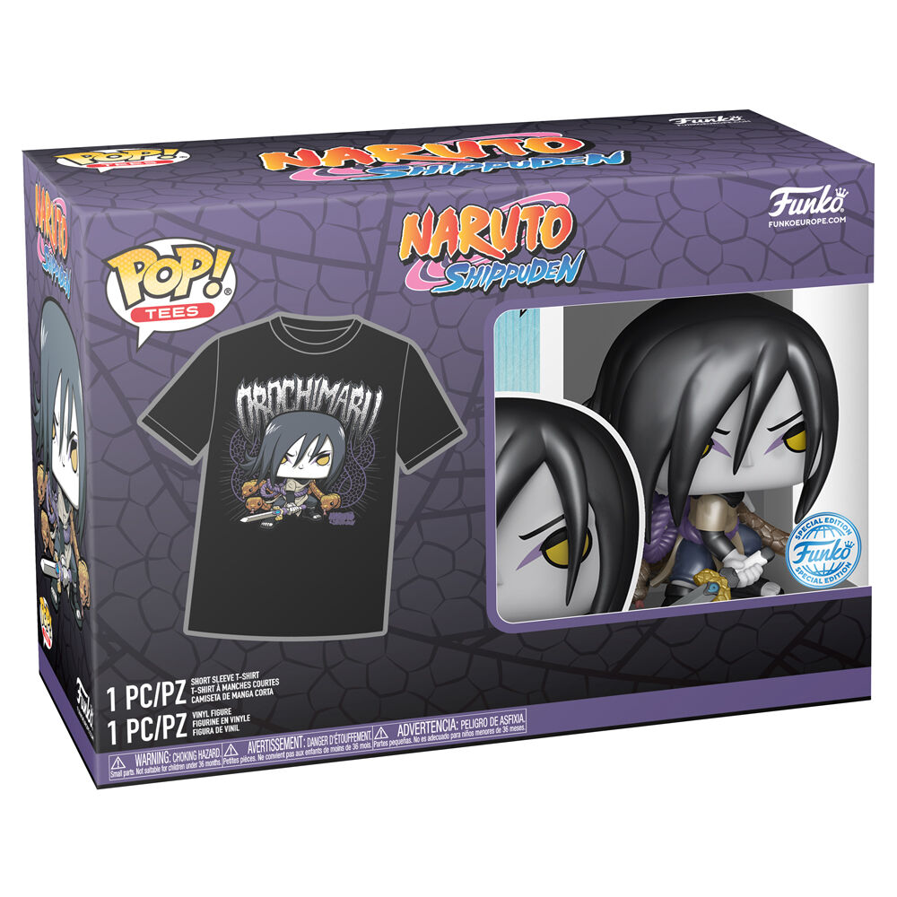 Set Funko POP! y camiseta negra de Orochimaru de Naruto Shippuden - 18