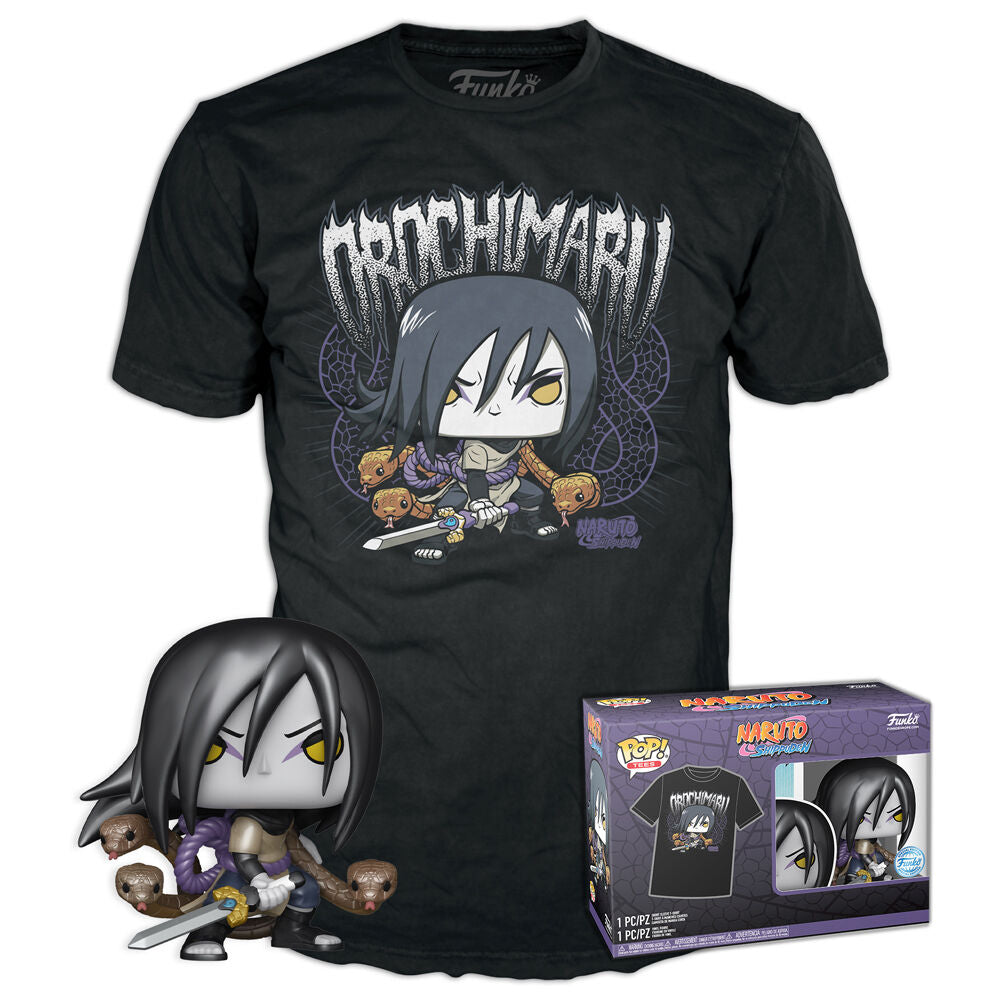 Set Funko POP! y camiseta negra de Orochimaru de Naruto Shippuden - 11