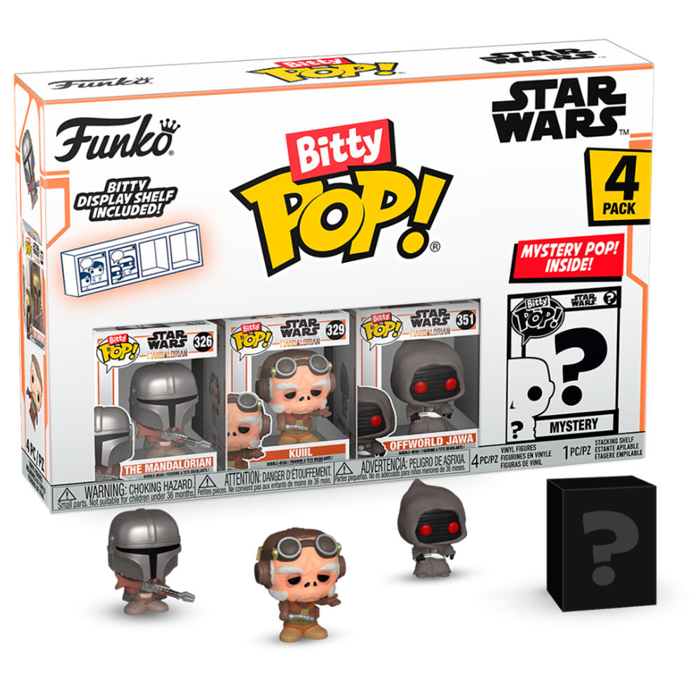 Pack de 4 figuras Funko Bitty Pop! de Star Wars The Mandalorian