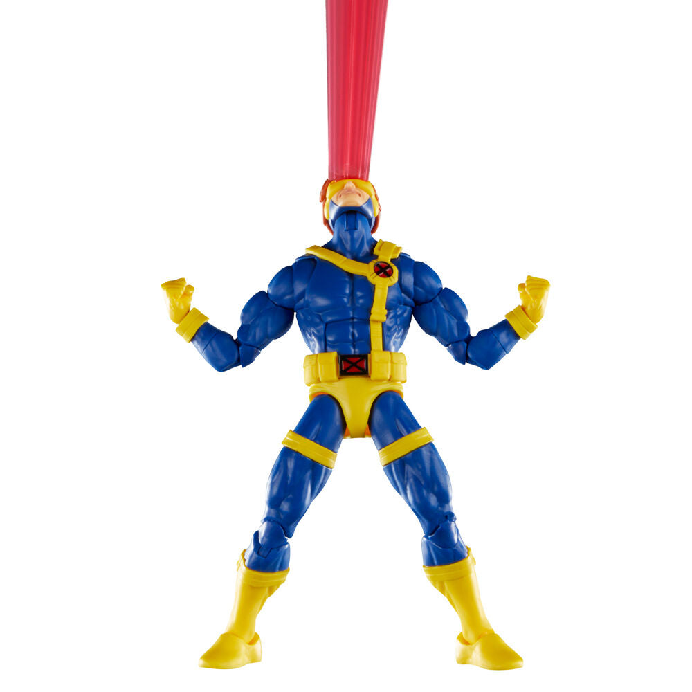 Figura articulada de Cyclops de X-Men con uniforme azul y amarillo - 4