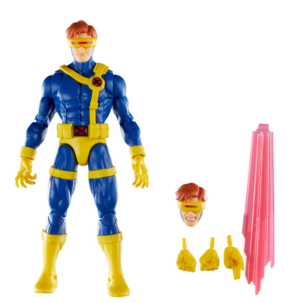 Figura articulada de Cyclops de X-Men con uniforme azul y amarillo - 3