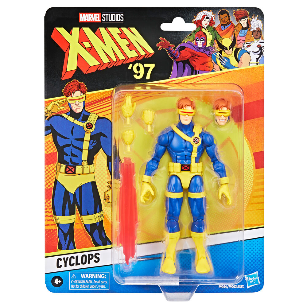 Figura articulada de Cyclops de X-Men con uniforme azul y amarillo - 2