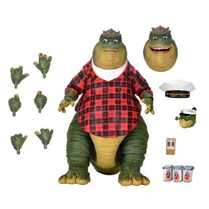 Figura articulada NECA de Earl Sinclair con camisa de cuadros rojos y negros - 3