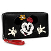Cartera negra de Minnie Disney con asa roja