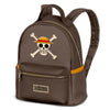 Mochila marrón One Piece Heady Skull con calavera frontal