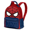 Mochila Chibi Spider-Man Marvel roja y azul con telaraña