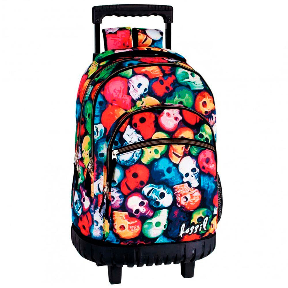 Trolley escolar PERONA con estampado multicolor de calaveras