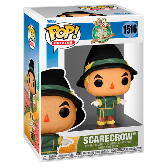 Figura Funko POP! de Scarecrow de El Mago de Oz en su caja