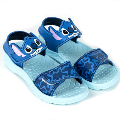 Sandalias azules de Stitch Disney con bandas estampadas