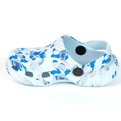 Zuecos infantiles de EVA con estampado de Stitch Disney en azul y blanco - 2