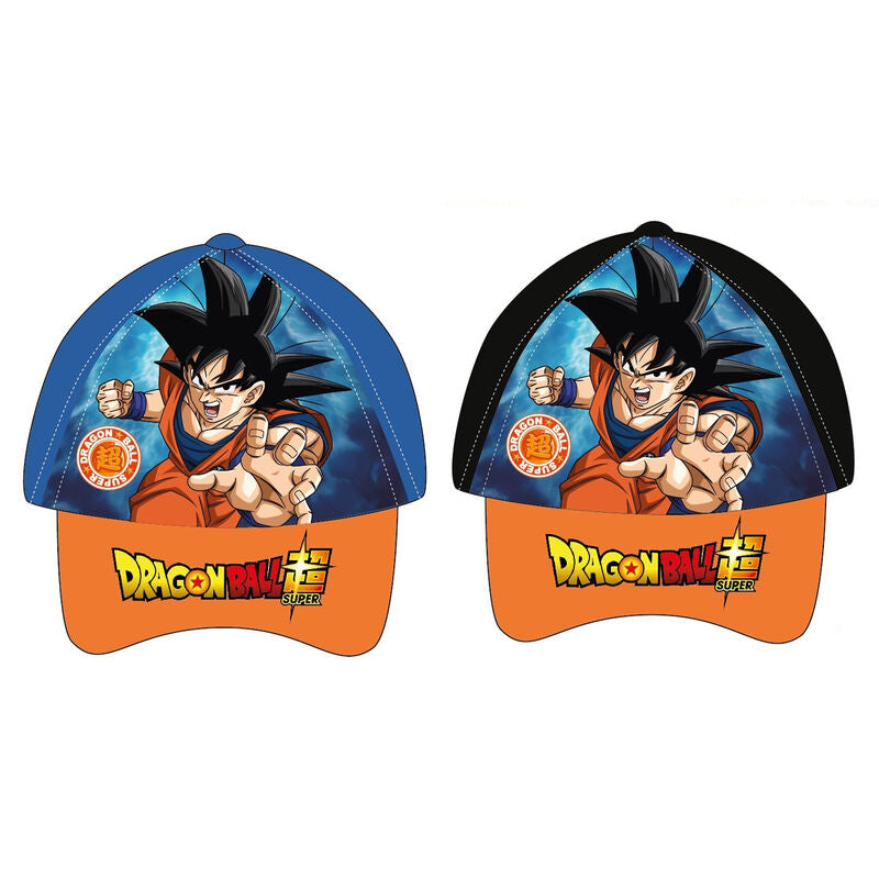 Gorra Dragon Ball Super con Goku y visera naranja